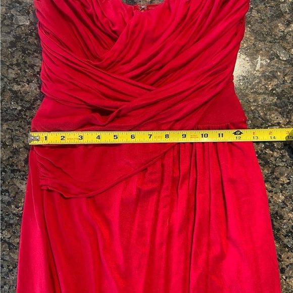 Express Strapless Red Dress Jersey cotton material- Size Small - Picture 7 of 8